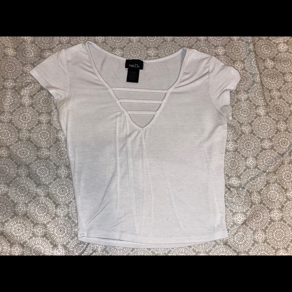 White crop top